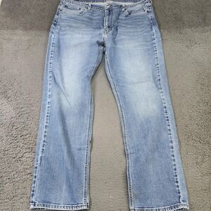 Levis 541 Jeans Mens 40x34 Light Wash Blue Athletic Tapered Leg Denim Casual